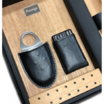 Manhattan Travel Cigar Bag 4/8 Ct Humidifier-Cutter-Lighter - Image 3